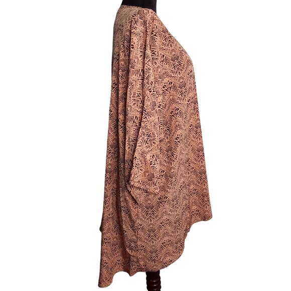 LuLaRoe Size L Lindsay Kimono Cardigan Shrug Open Front Swimsuit Cover Up NEW - Picture 4 of 10